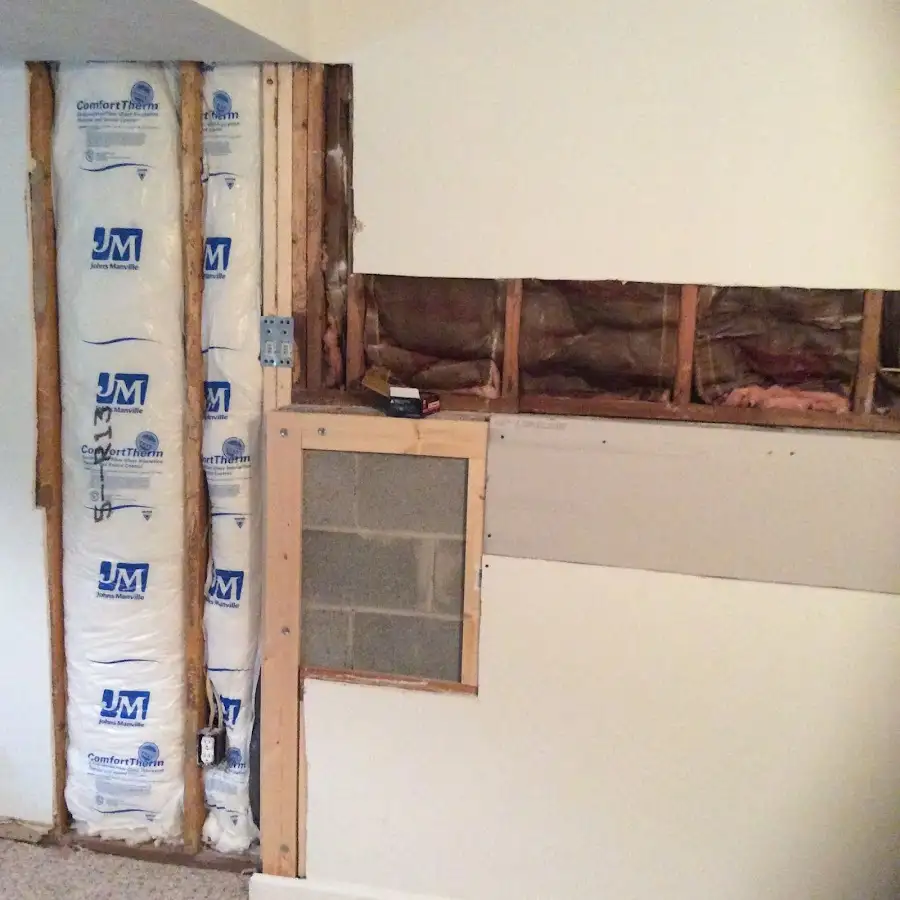 Wall insulation replacement during Contents Cleaning & Restoration in Cicero